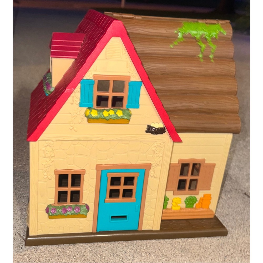 Li'l Woodzeez Honeysuckle Hollow Cottage Playhouse Maison Battat 2019 Tan Red